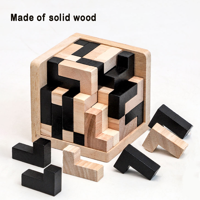 Magnetic Letter Board - 3D Cube Puzzle Luban Interlocking CreativeEducational