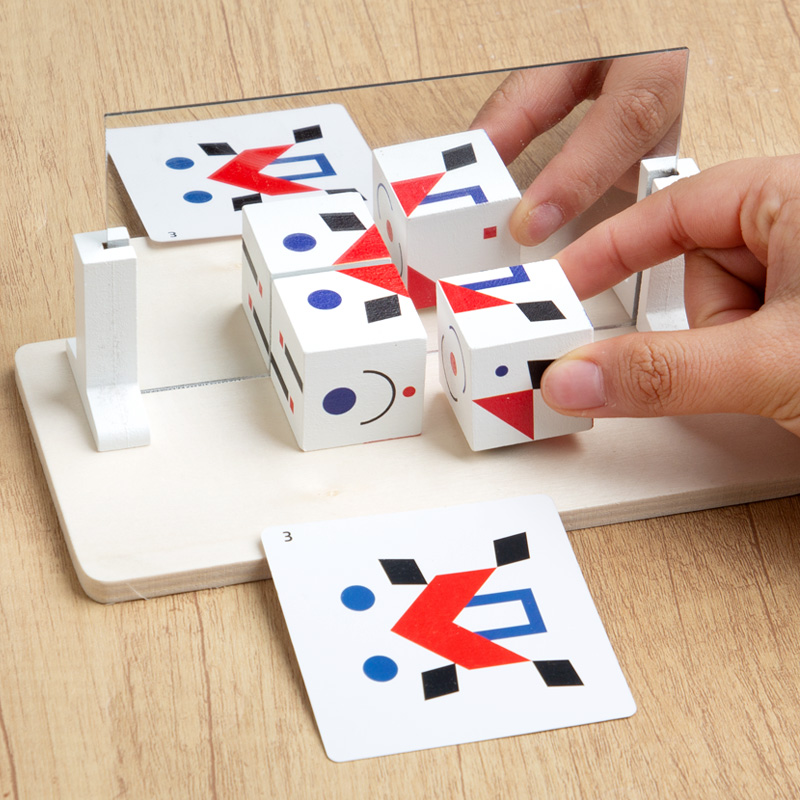 Magnetic Letter Board - Montessori Mirror Puzzle Toy for Kids