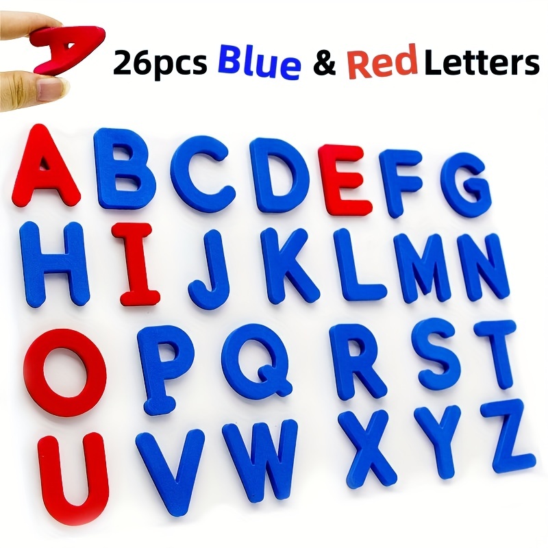 Phonics Card Game - Red & Blue English Letter Magnetic
