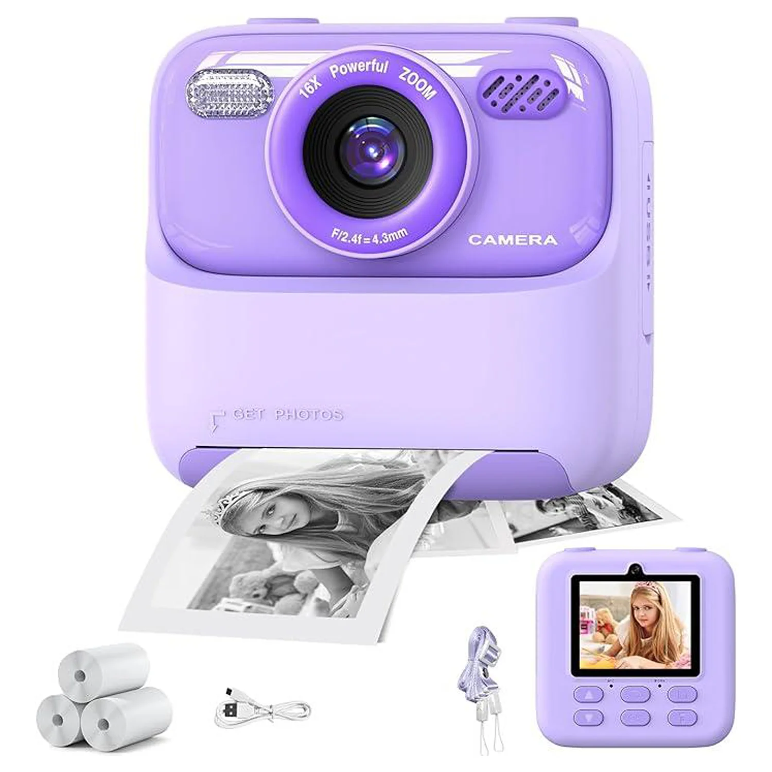 Kids Education Video - Kids Digital Camera 1080P HD Dual