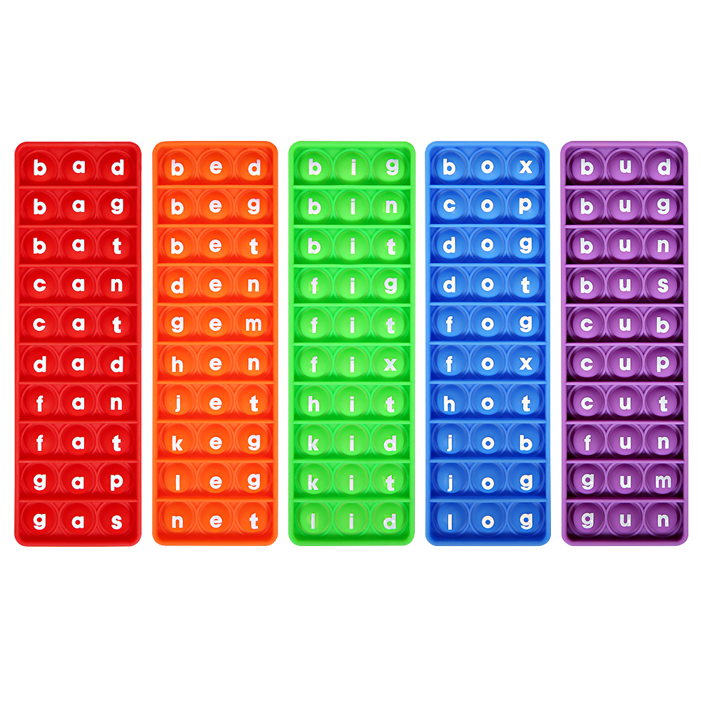 Phonics Card Game - 5pcs Word 100 CVC Words Games