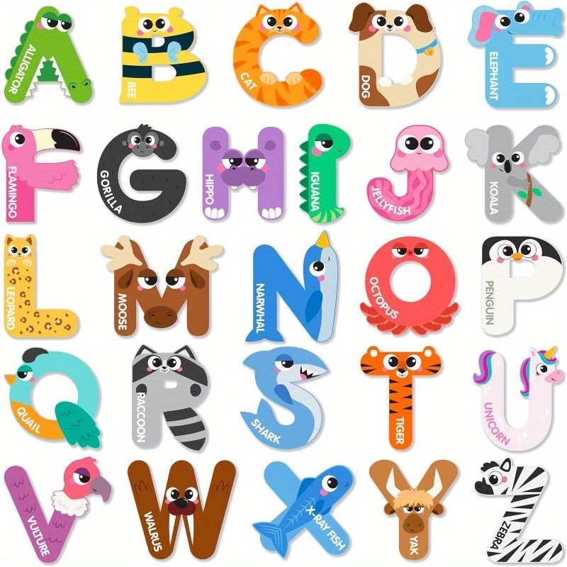 Magnetic Letter Board - Magnetic Letters Animal Alphabet Fridge Magnets