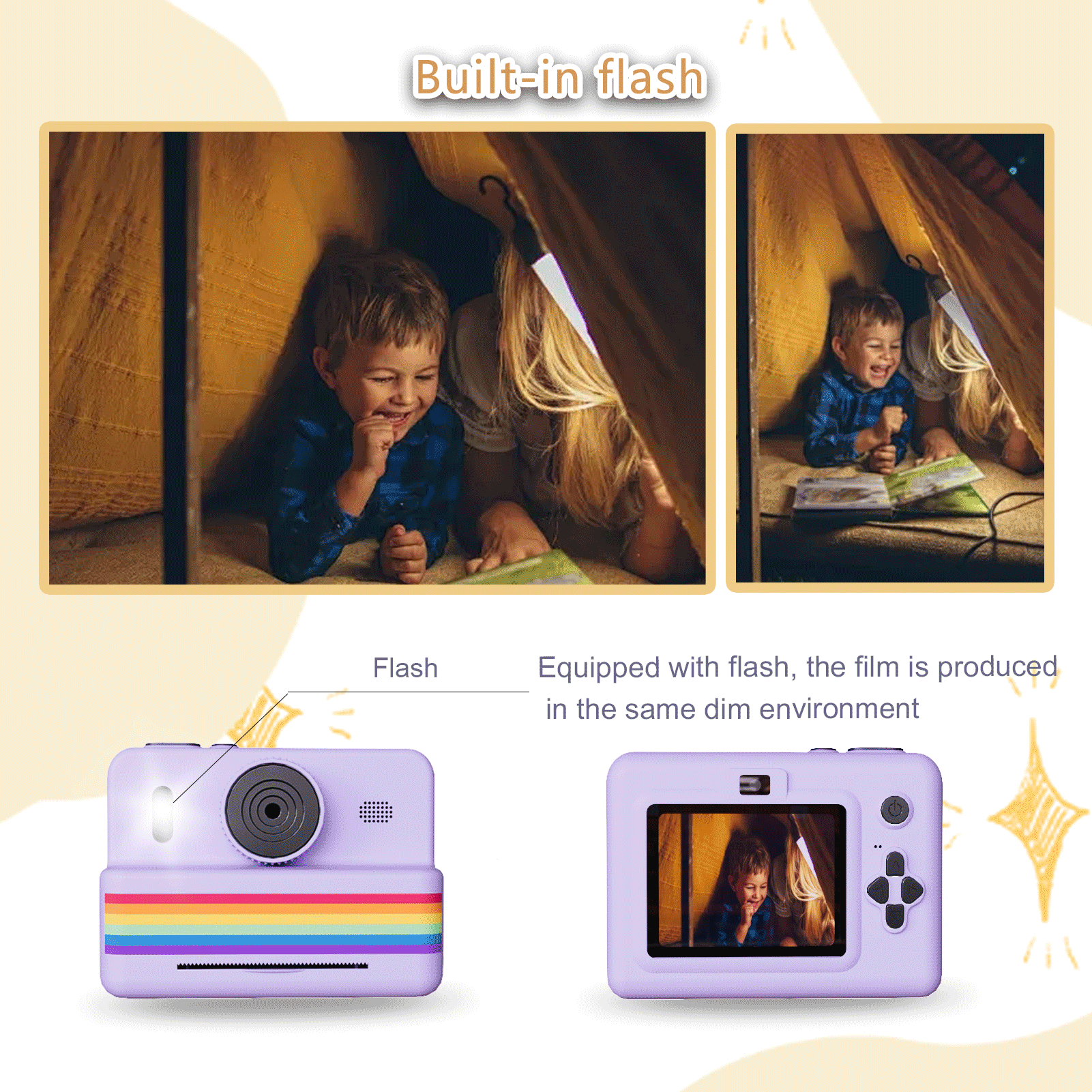 2.8 Inch Instant Print Camera, - Kids Education Video ulasan dan harga