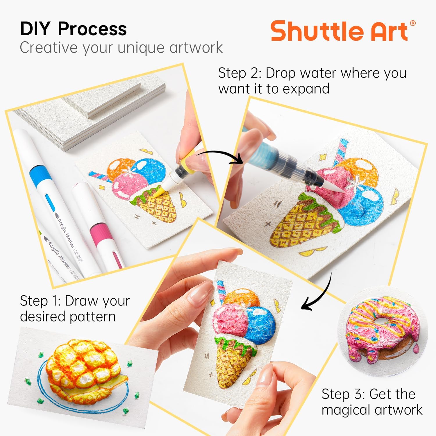 3D Puffy Foam Texture Painting - Kids Educational Device ulasan dan harga
