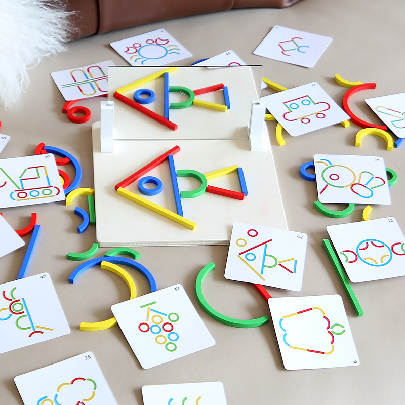Montessori Mirror Puzzle Toy f - Magnetic Letter Board ulasan dan harga