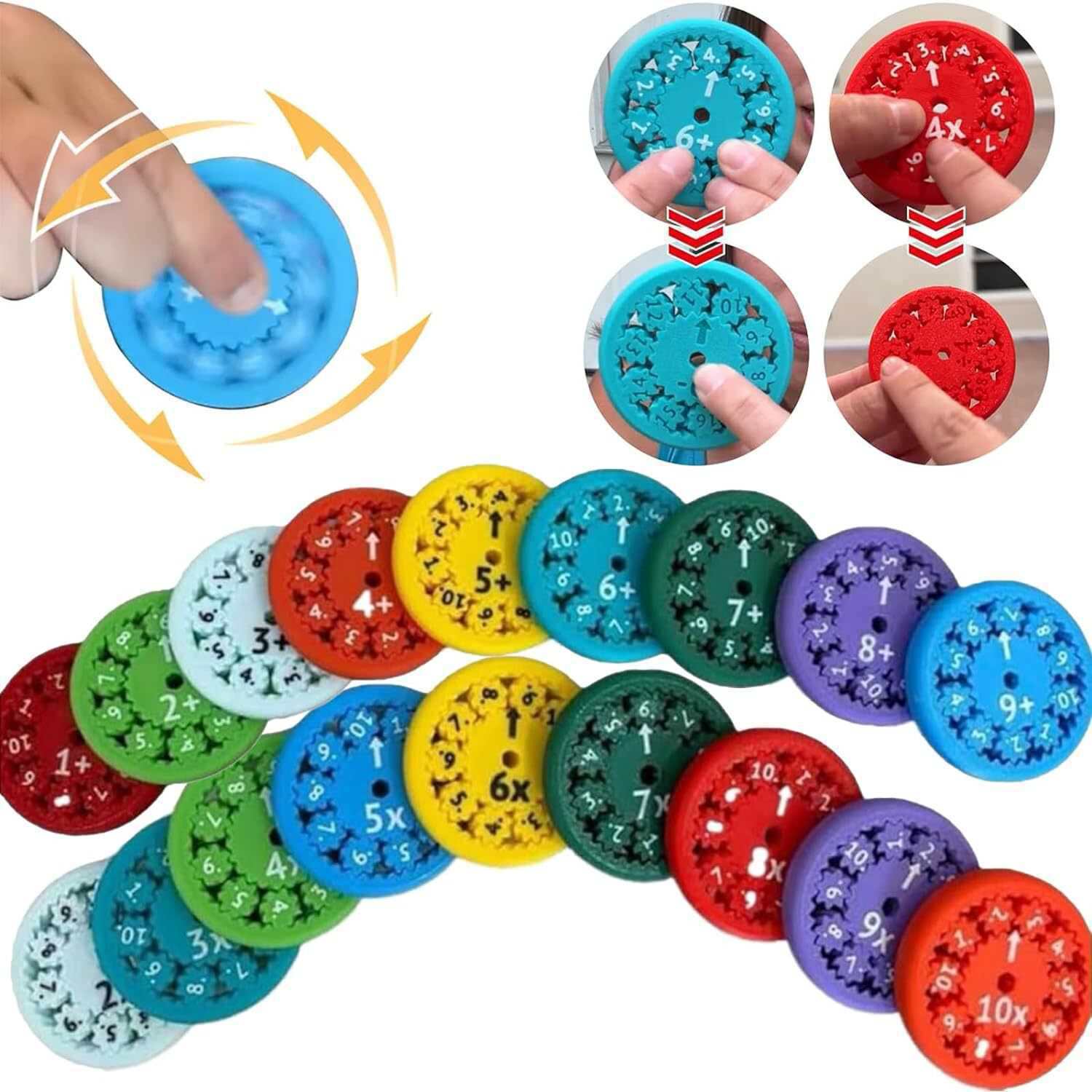 Math Fidget Spinner Addition S - Multiplication Table Mat ulasan dan harga