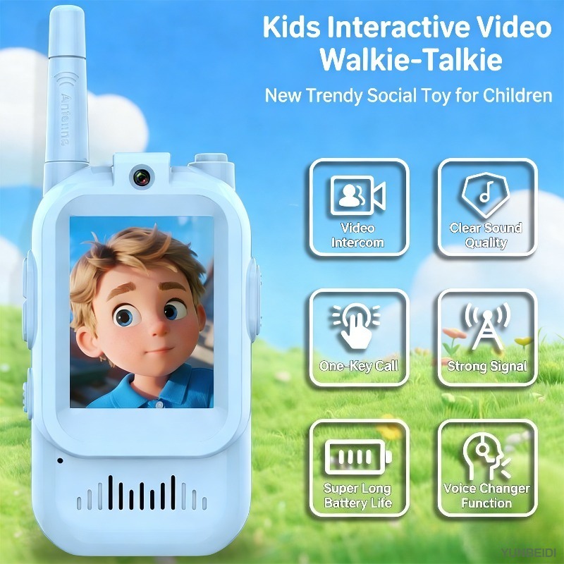 2PCS Kids Video Walkie Talkies - Kids Education Video ulasan dan harga
