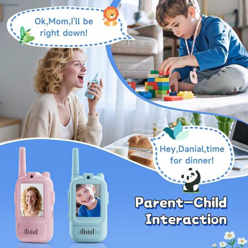 2PCS Kids Video Walkie Talkies - Kids Education Video ulasan dan harga