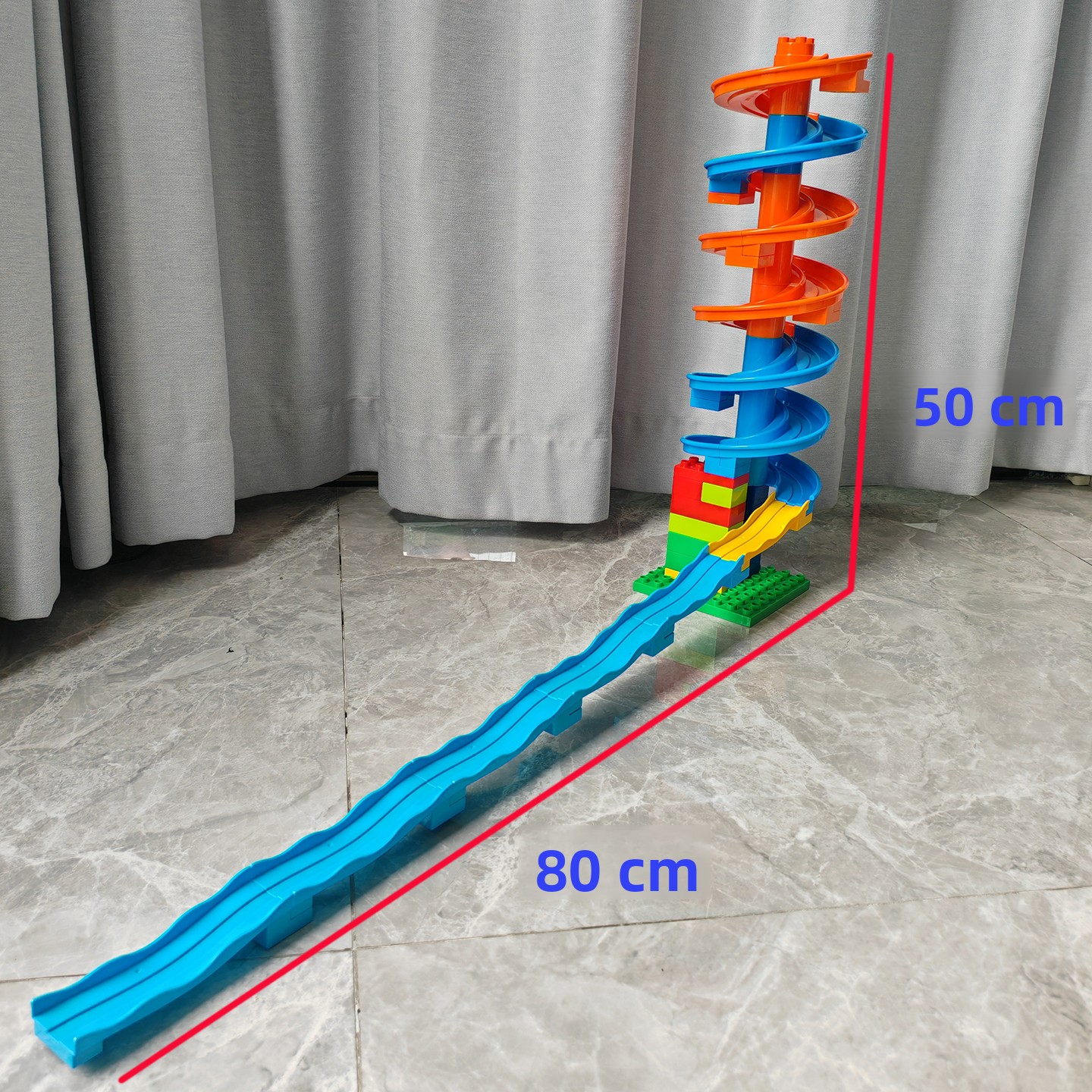 Large Particle Plastic Buildin - Kids Education Degree ulasan dan harga