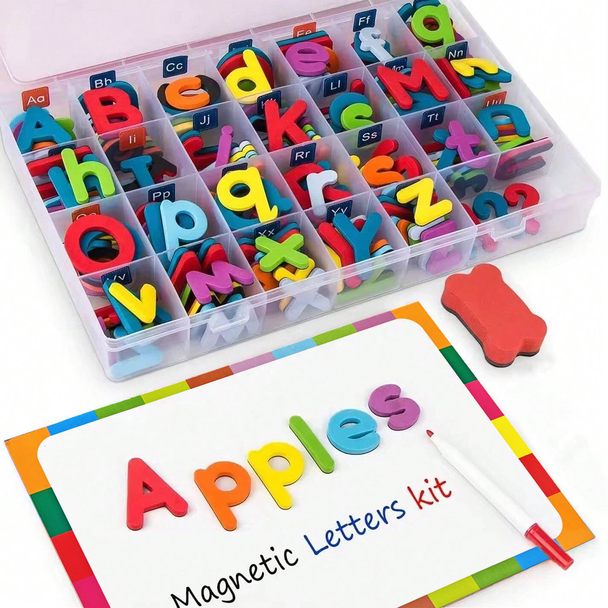 Magnetic Letter Stickers, with - Phonics Card Game ulasan dan harga