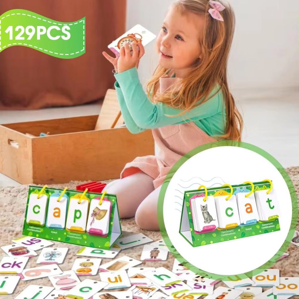129 Pcs Picture Recognition Vi - Phonics Card Game ulasan dan harga
