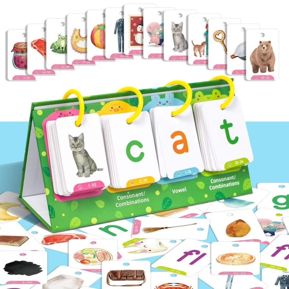 129 Pcs Picture Recognition Vi - Phonics Card Game ulasan dan harga