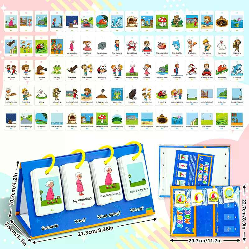 English Learning Pocket Chart  - Phonics Card Game ulasan dan harga