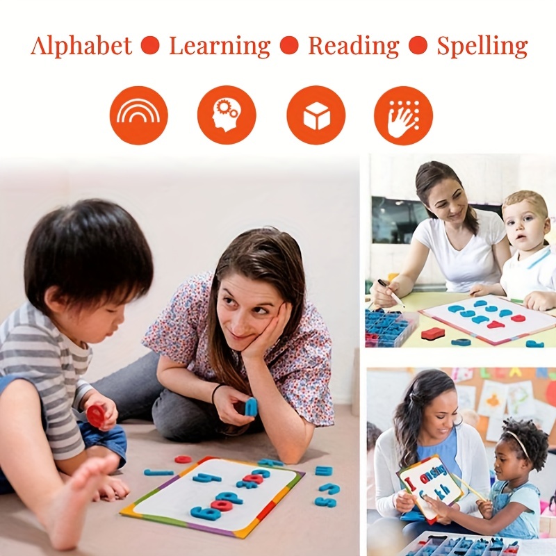 Red & Blue English Letter Magn - Phonics Card Game ulasan dan harga