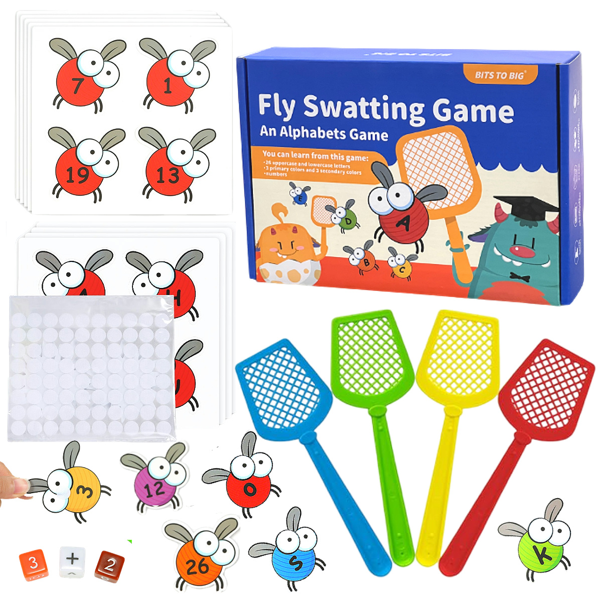 Interactive Alphabet Fly Swatt - Phonics Card Game ulasan dan harga