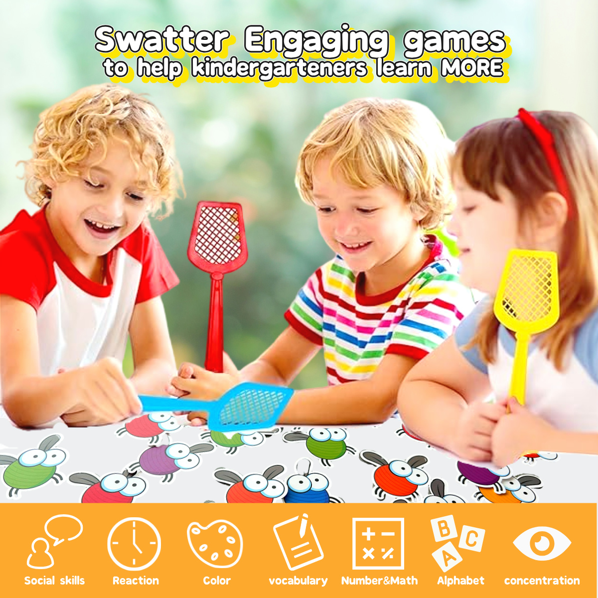 Interactive Alphabet Fly Swatt - Phonics Card Game ulasan dan harga