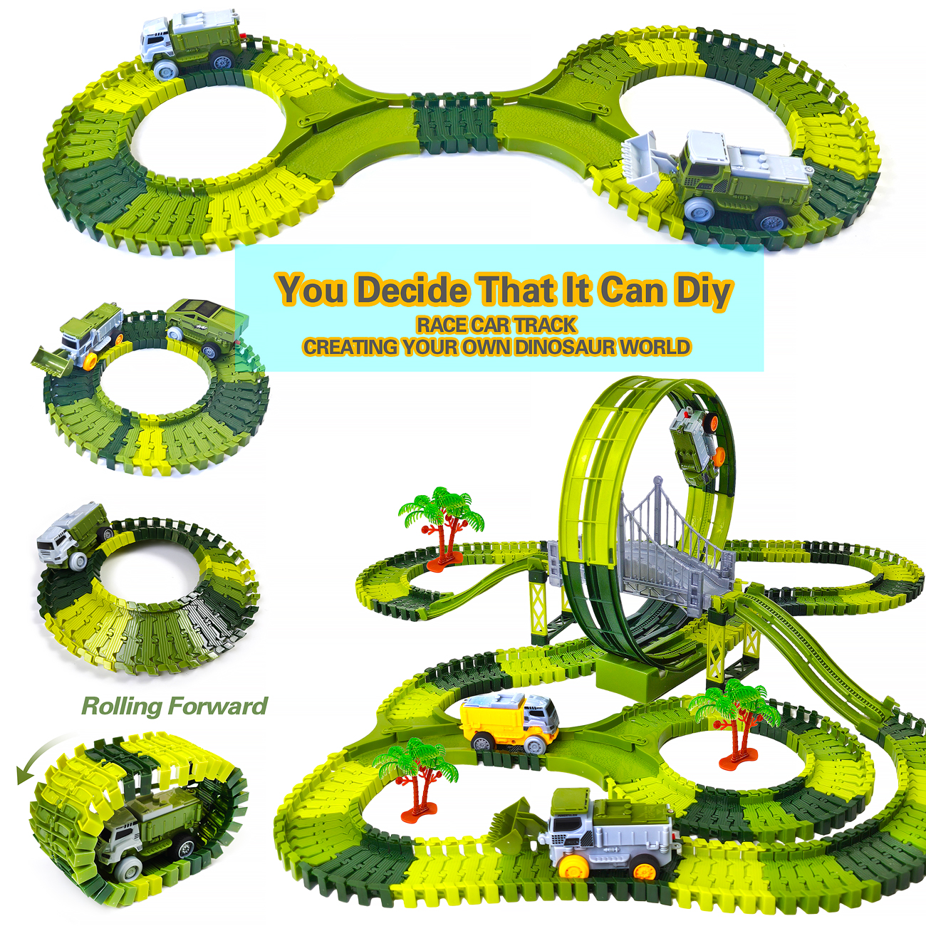 Dinosaur Toy Race Track Featur - Kids Educational Device ulasan dan harga