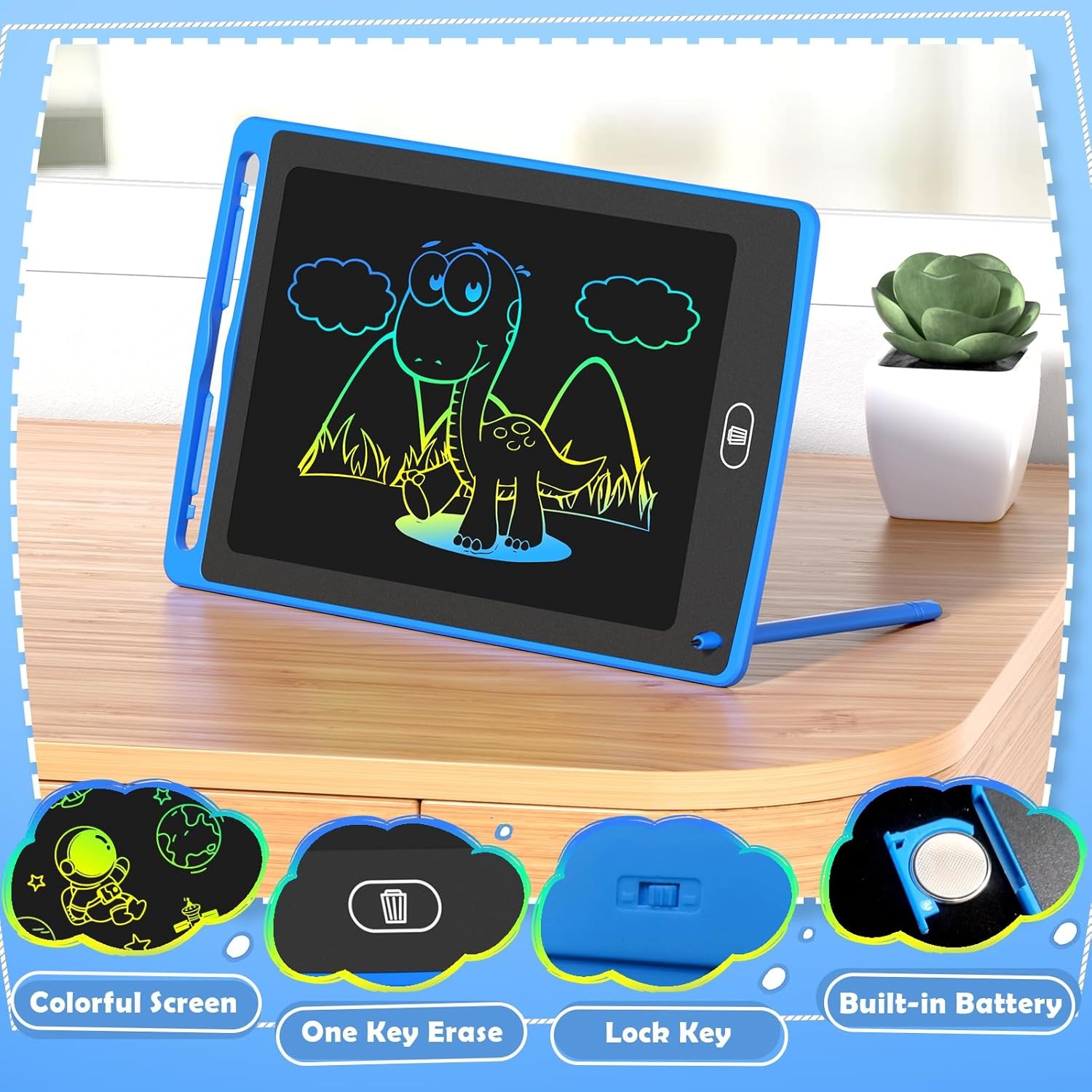 Pack LCD Writing Tablet for Ki - Kids Educational Device ulasan dan harga