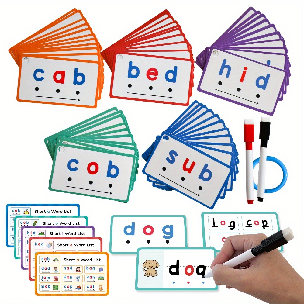 Dry Erase Handwriting Flash Ca - Phonics Card Game ulasan dan harga