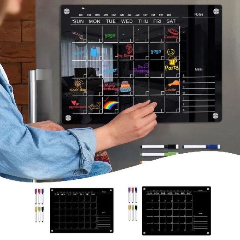 Fridge Sticker Calendar Board  - Magnetic Letter Board ulasan dan harga