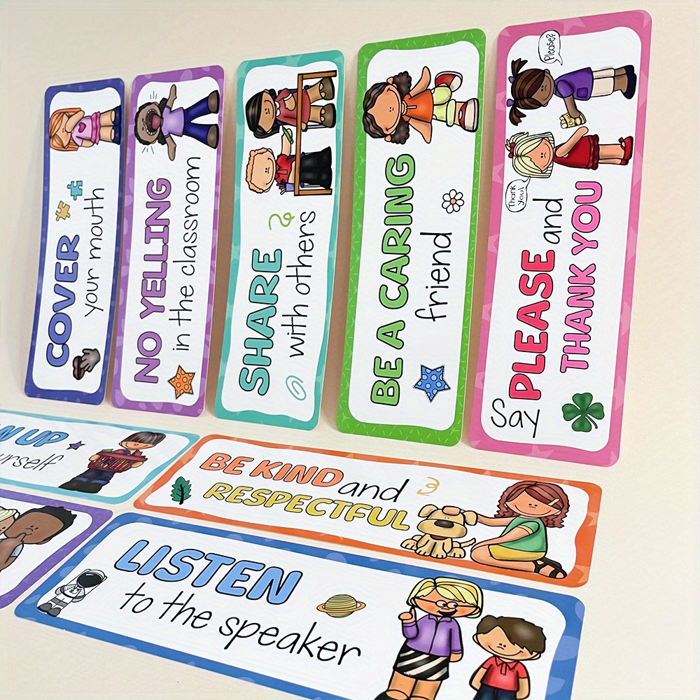 16 Pcs Classroom Rules Learnin - Phonics Card Game ulasan dan harga