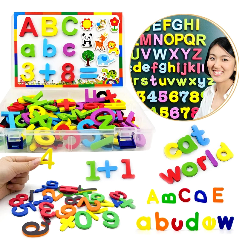 24-76pcs EVA Foam Refrigerator - Phonics Card Game ulasan dan harga